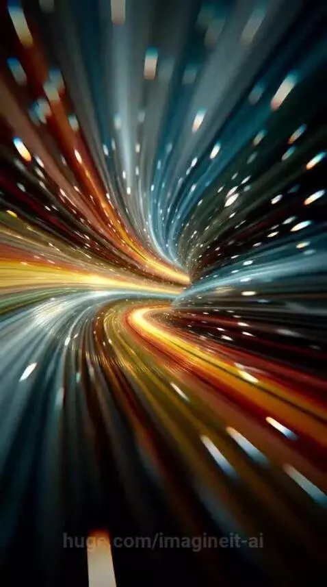 Tunnel of Colour and Light by imagineit-ai