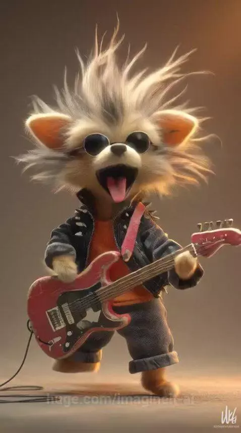Dog Guitarist by imagineit-ai