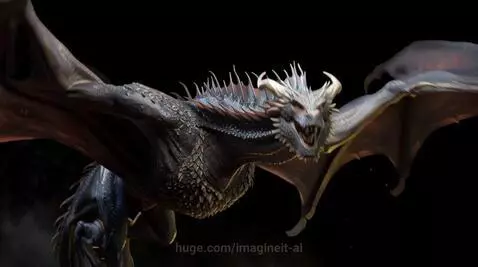 Dragon in flight by imagineit-ai