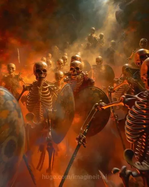 Skeleton Undead Army by imagineit-ai