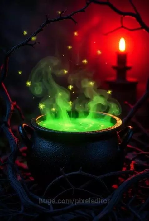 The cauldron is ready by pixeleditor