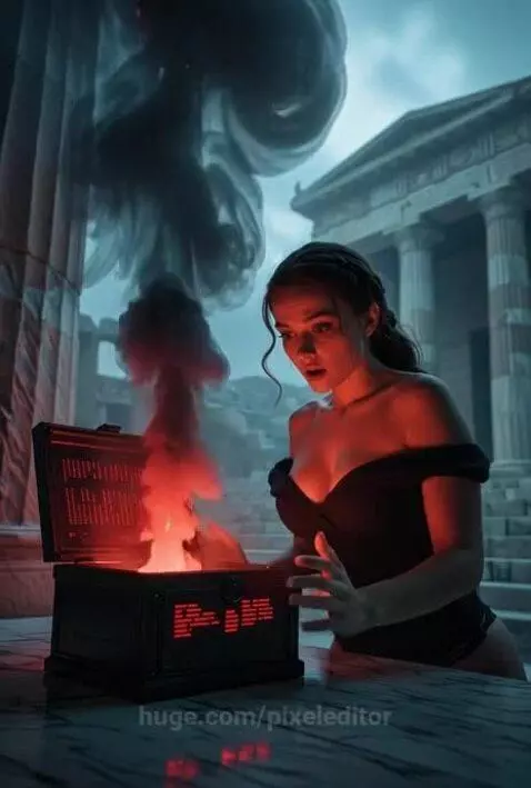 Pandora opened the box by pixeleditor