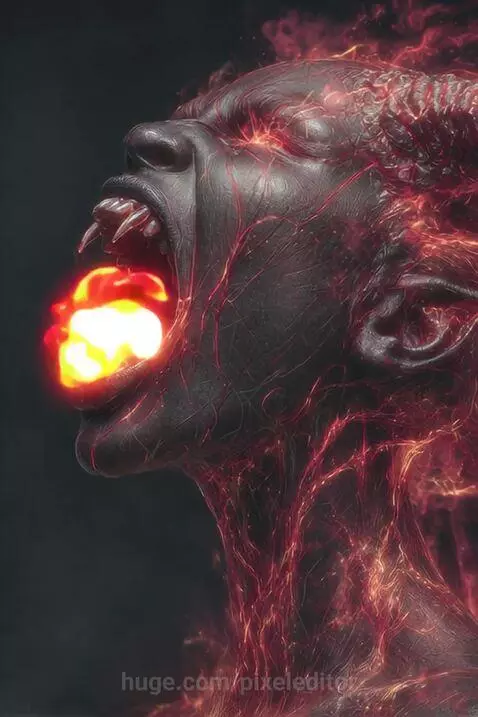 Black Jinn on Fire by pixeleditor