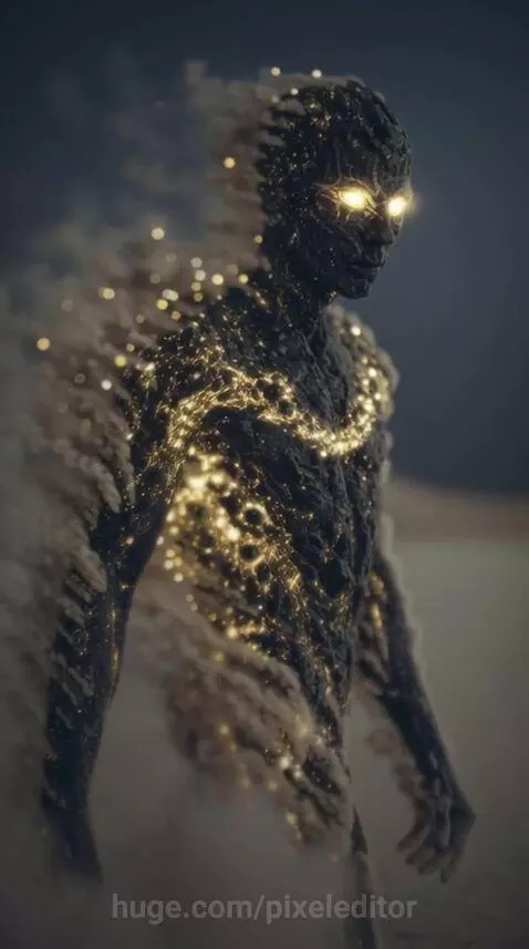 Gold and fire by pixeleditor