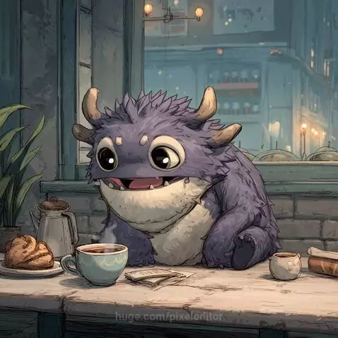 Good morning fellas! One coffee? by pixeleditor