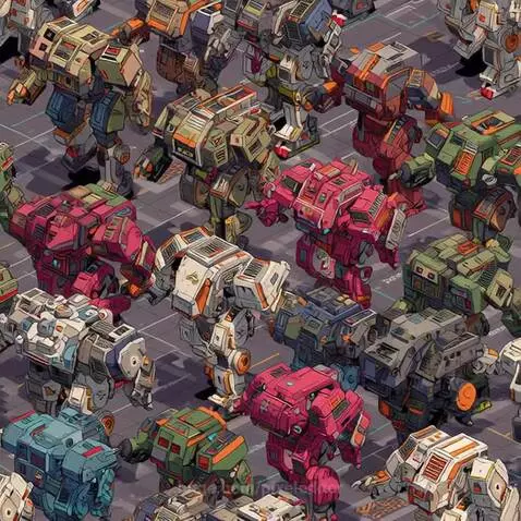 Mecha Parade by pixeleditor