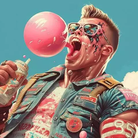 Duke HUkem making bubbles! by pixeleditor