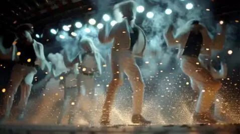 K-pop boy group dancing wildly by pixeleditor