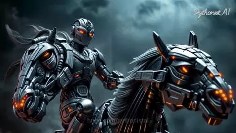 Robotic Rider with Horse-Head Arm - [Epic Character] by pythonistai