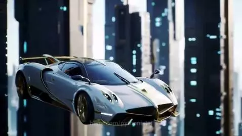 Futuristic Flying Supercars (Pagani Huayra inspiration) by pythonistai