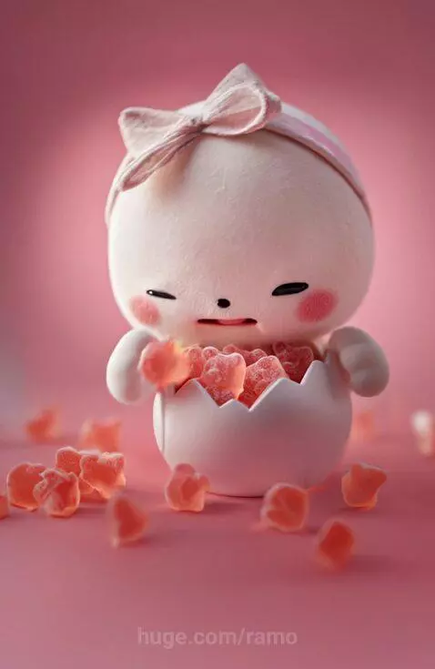 Baby egg with jelly candy by ramo
