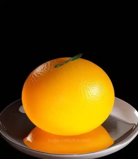 Orange Soufflet desert by karusel
