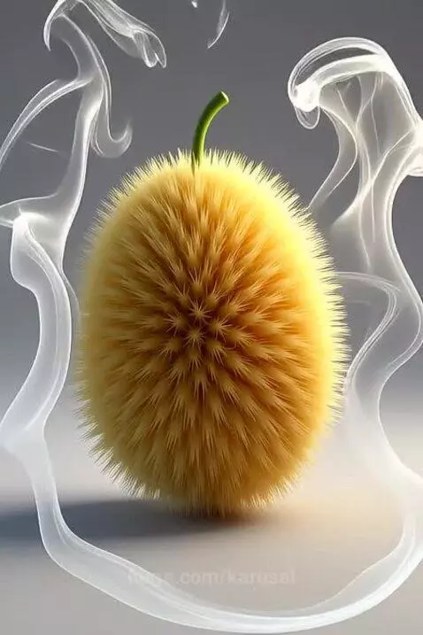 Surreal ai art spiky fruit animation with asmr sound by karusel