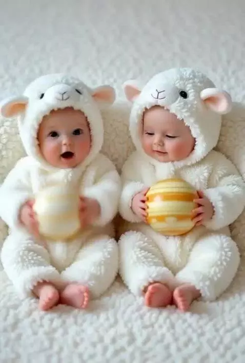 Cute baby twins by karusel