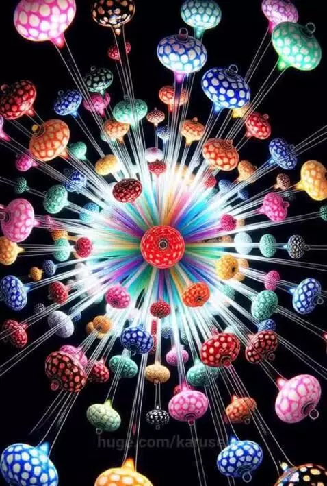amazing psychadelic glass art with surreal asmr music sound by karusel