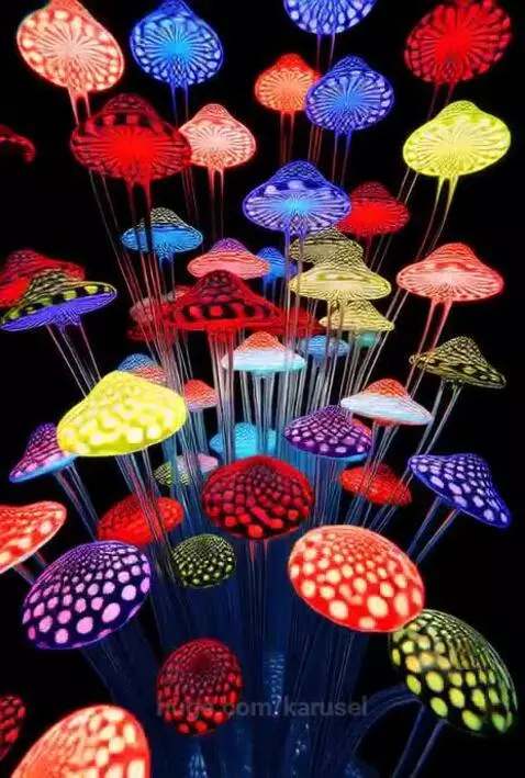 amazing psychadelic glass art with surreal asmr music sound by karusel