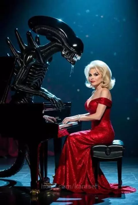 Alien xenomorph on stage by karusel
