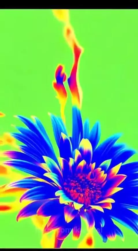 glitch art flora by karusel