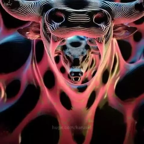 surreal animalistic Art loop simulation by karusel