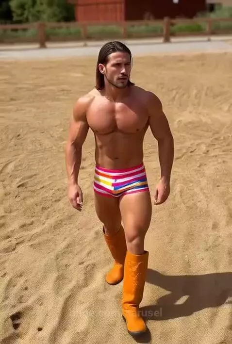 sexy man on a beach by karusel
