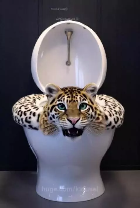hug the toilet! make a wish! by karusel