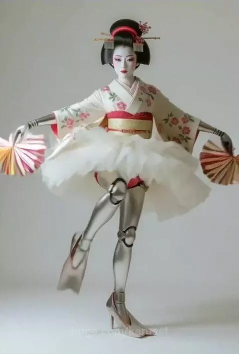geisha robot dance by karusel