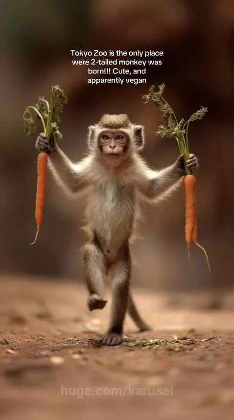 Double tailed monkey by karusel