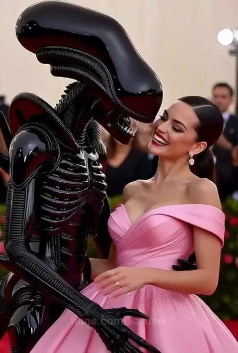 Alien at MET gala by karusel