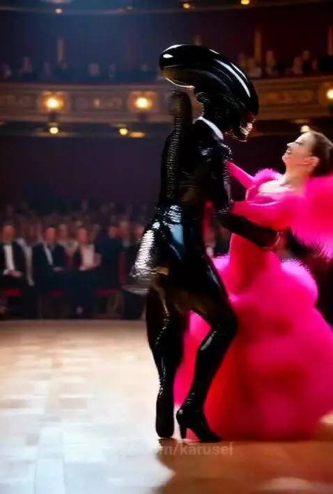 Alien ballroom dance contest by karusel