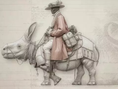 🦙🐪 A traveler rides into the unknown 🦏🐁 by harriet-moser