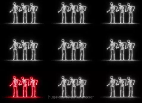 Skeleton Rave by harriet-moser