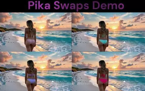 🌊👙 Pika Swaps Demo - Same Video/Different Bikinis👙🌊 by kristiecreates