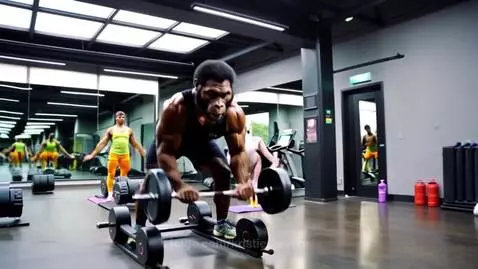 What I picture when someone says the gym is a zoo… 🦍🦩 by kristiecreates
