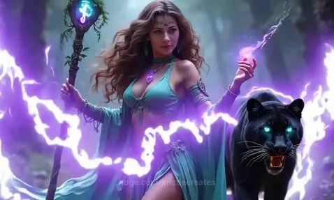 🐈‍⬛🪄 Druid Sorceress 🪄🐈‍⬛ by kristiecreates