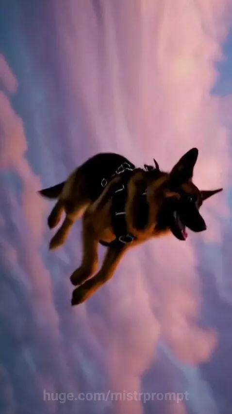 Superpup Skydive (CGI) — No Parachute?! 🐶💨 | VFX Short #DogT... by mistrprompt