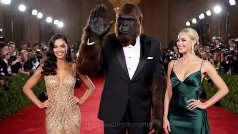 Bigfoot Hits the Red Carpet with Two Gorgeous Women | VIP Mo... by mistrprompt