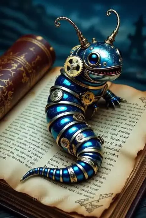 Steam Punk Book Worm by novawolf0722