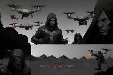 Desert Drone Nuisance by ru883rm1nd