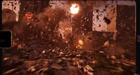 explosion scene by nmkenji