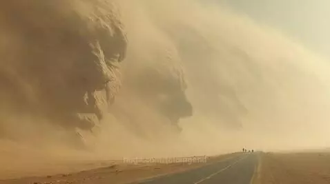 Face Sand Storm by foldingend