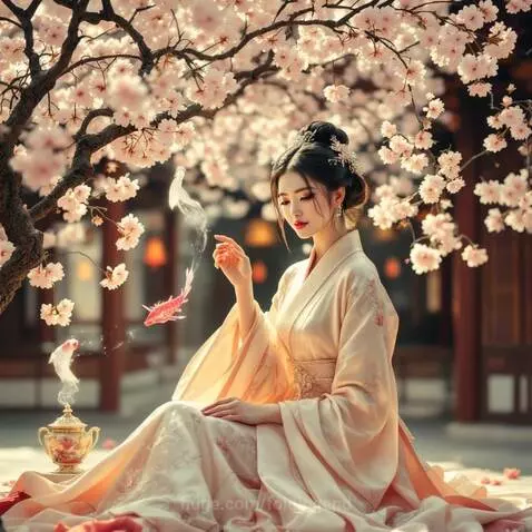 Under the Cherry Blossom Tree by foldingend