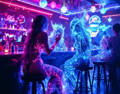Ladies Night Electric by foldingend