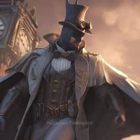 Steampunk Batman by foldingend