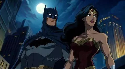 Batman and Wonder Woman on night patrol by foldingend