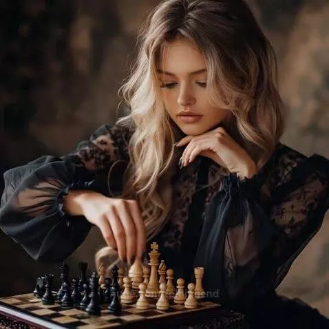 I think she is cheating when you are not looking by foldingend