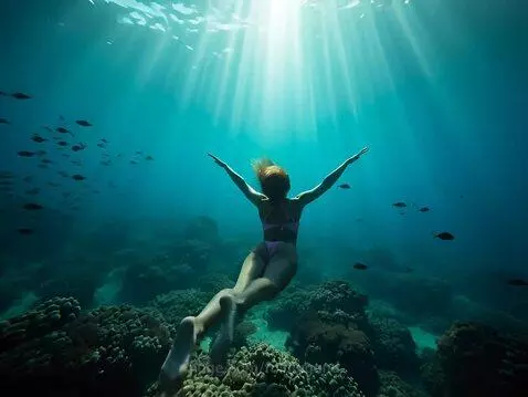 Swimming by foldingend