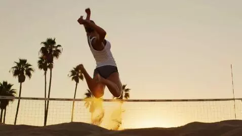 Volleyball Spike Practice by foldingend