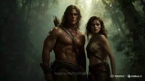 Tarzan and Jane by foldingend