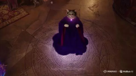 The Cat Wizard by foldingend