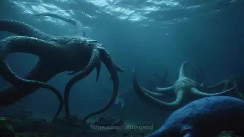 Alien Sea Life by foldingend